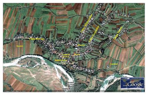 Bozanta, harta satului